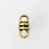 20pcs Double Hole Slider Beads Spacer 3mm Round Leather Cord Bracelet
