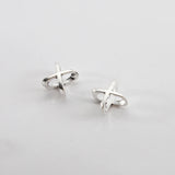 20pcs Antique Gold/Silver X Letter Beads Slider Spacers