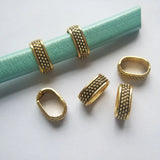 20pcs Antique Tone Slider Spacers for Leather Cord Jewelry F