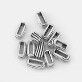 20pc Antique Flat Slider Beads for 10*2mm Leather Cord Jewelry Findings