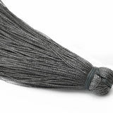 20pcs Dark Grey Silk Tassels for Jewelry Making DIY Craft Supplies