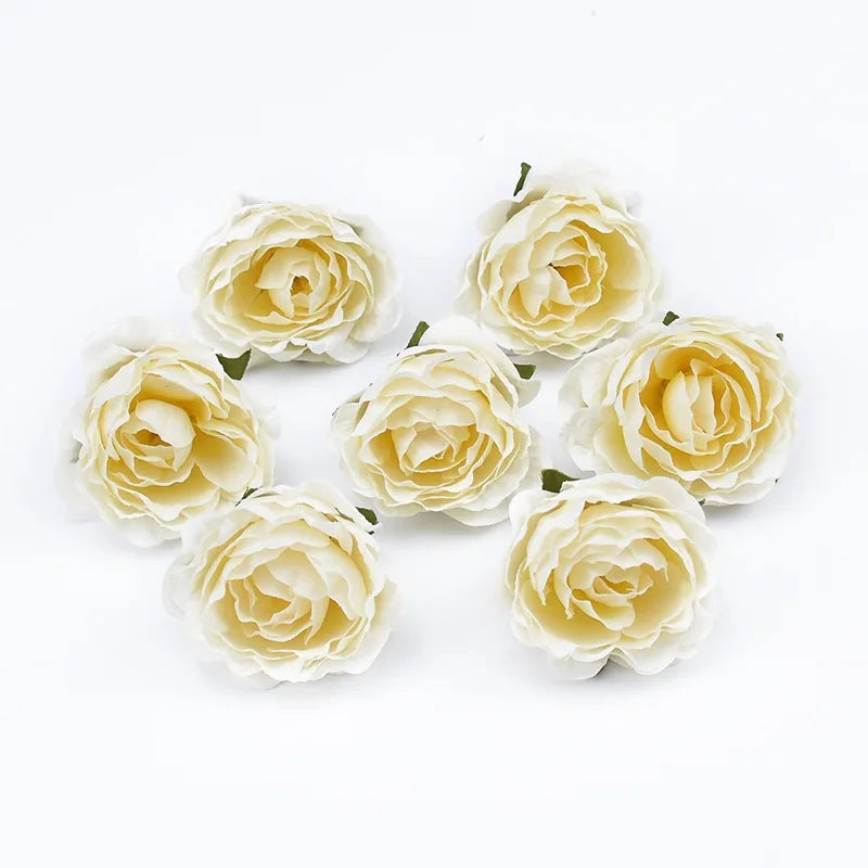 20pcs Artificial Rose Flower Head DIY Decoration Accessories Wedding Home Decor