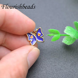 20pcs/Bag Enamel Butterfly Charms DIY Earrings Bracelet Jewelry Supplies