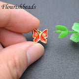20pcs/Bag Enamel Butterfly Charms DIY Earrings Bracelet Jewelry Supplies