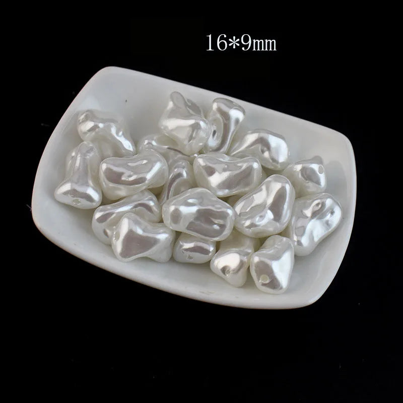 20pcs Baroque Pearls Resin Beads for DIY Jewelry Making