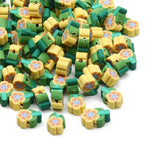 20pcs Cartoon Animal Smiley Polymer Clay Beads for Jewelry Making DIY
