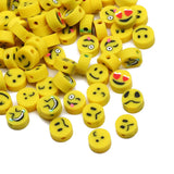20pcs Cartoon Animal Smiley Polymer Clay Beads for Jewelry Making DIY