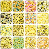 20pcs Cartoon Animal Smiley Polymer Clay Beads for Jewelry Making DIY