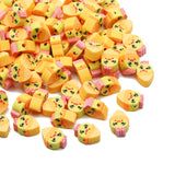 20pcs Cartoon Animal Smiley Polymer Clay Beads for Jewelry Making DIY