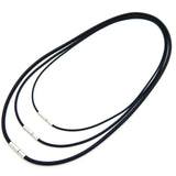 20pcs Rubber Chains 2mm/3mm Copper Magnetic Necklace Rope DIY Jewelry Findings