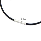 20pcs Rubber Chains 2mm/3mm Copper Magnetic Necklace Rope DIY Jewelry Findings