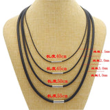 20pcs Rubber Chains 2mm/3mm Copper Magnetic Necklace Rope DIY Jewelry Findings