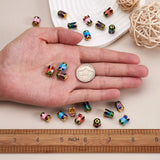 20pcs/Box Alloy Enamel Flower Bead Caps 11x8mm DIY Jewelry Making