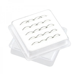 20pcs Boxed Nose Rings Hoops Body Piercing Jewelry for Single Piercing