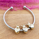 20pcs Crown Bracelet Charm Beads for Jewelry Making DIY