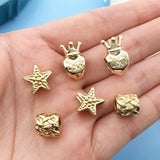20pcs Crown Bracelet Charm Beads for Jewelry Making DIY