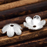 20pcs Brass Flower Spacer Beads Caps for DIY Jewelry Making