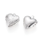 20pcs Brass Heart Locket Charm Pendants for DIY Jewelry Making