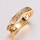 20pcs Brass Micro Pave CZ Enhancer Shortener Bails 15x9x2mm