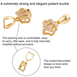 20pcs Brass Micro Pave CZ Ice Pick Bails Clasp for DIY Earrings Jewelry