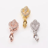 20pcs Brass Micro Pave CZ Ice Pick Bails Clasp for DIY Earrings Jewelry