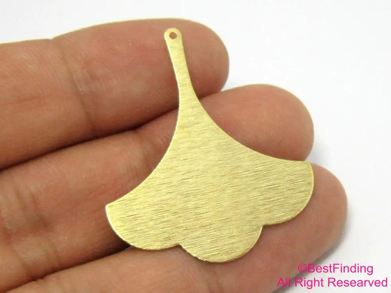 20pcs Brass Ginkgo Leaf Pendant Dangle Charm R409