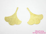 20pcs Brass Ginkgo Leaf Pendant Dangle Charm R409