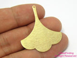 20pcs Brass Ginkgo Leaf Pendant Dangle Charm R409