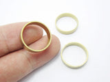 20pcs Raw Brass Round Charms Rings 18x4x1mm Geometric Findings