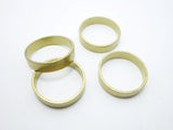 20pcs Raw Brass Round Charms Rings 18x4x1mm Geometric Findings