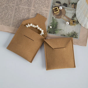 20pcs Small Jewelry Gift Bags for Earrings Ring Necklace, Suede Mini Flap Pouch
