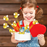 20pcs Bumble Bee Non-woven Mini Craft Doll Hanging Decor Xmas Tree Wall Room