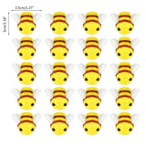 20pcs Bumble Bee Non-woven Mini Craft Doll Hanging Decor Xmas Tree Wall Room