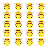 20pcs Bumble Bee Non-woven Mini Craft Doll Hanging Decor Xmas Tree Wall Room