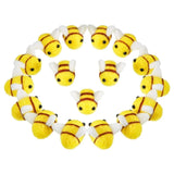 20pcs Bumble Bee Non-woven Mini Craft Doll Hanging Decor Xmas Tree Wall Room