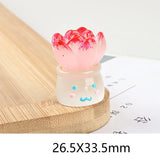 20pcs 3D Luminous Succulent Plant Resin Charms for Jewelry 26-38mm