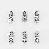20pcs Carved Pattern End Cap Bead 3.5mm Fit Round Leather Cord Bracelet Making