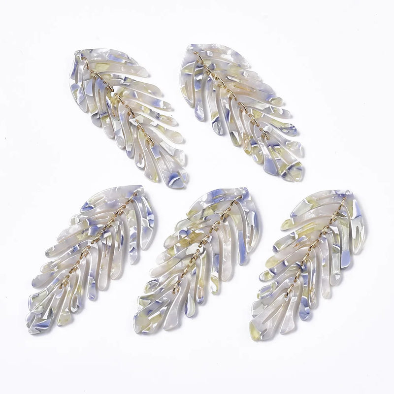 20pcs Big Leaf Charms Pendants for DIY Jewelry Making