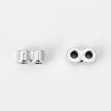 20pcs Double Hole Slider Beads for 2mm Round Leather Cord Bracelet