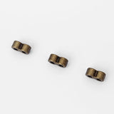 20pcs Double Hole Slider Beads for 2mm Round Leather Cord Bracelet
