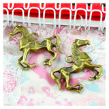 20pcs Horse Steed Charms 32*29MM Antique Bronze DIY Jewelry Making Pendants