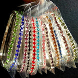 20pcs Kids Girls Elastic CZ Bracelets Friend Party Gift Zircon Wristbands