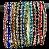 20pcs Kids Girls Elastic CZ Bracelets Friend Party Gift Zircon Wristbands