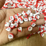 20pcs Clay Santa Claus Beads Jewelry Making Women DIY Accessories