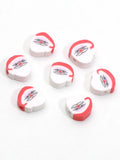 20pcs Clay Santa Claus Beads Jewelry Making Women DIY Accessories