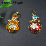20pcs Christmas Santa Pendant for DIY Earring Bracelet Charms