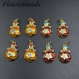 20pcs Christmas Santa Pendant for DIY Earring Bracelet Charms