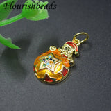 20pcs Christmas Santa Pendant for DIY Earring Bracelet Charms