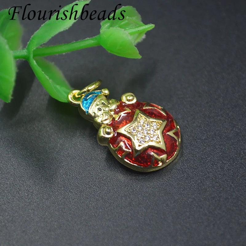 20pcs Christmas Santa Pendant for DIY Earring Bracelet Charms