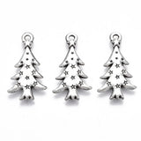 20pcs Christmas Alloy Snowman Tree Stockings Pendants for Jewelry Making